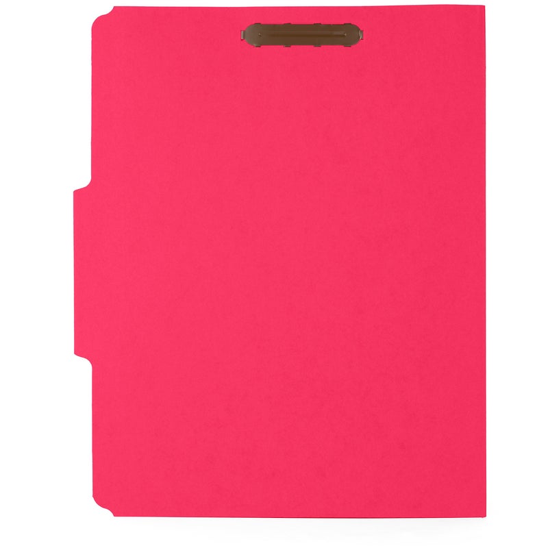 Blue Summit Supplies 50 Red Fastener File Folders - 1/3 Cut Reinforced Assorted Tab - Durable 2 Prongs Designed to Organize Standard Medical Files, Law Client Files, Office Reports - Letter Size, Red, 50 Pack - Image 3